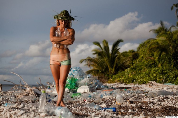 Alison’s Adventures Maldives “One man’s trash is another woman’s bikini” While shooting Discover Channel’s #1 show Naked and Afraid in the Maldives, I was overwhelmingly shocked by the amount of plastic trash covering the uninhabited, picturesque island. This was only one island - I couldn’t bear to imagine what the other 1,200 islands looked like, covered in trash. To leave the island we actually made a raft out of bottles. As we paddled to our rescue boat, I swore I would come back and do something about the plastic pollution. After returning from “everest of survival challenges” living with NOTHING for 21 days, I devoured a chocolate bar, took a much needed shower and my first thought was: How can I help transform plastic waste around the world into usable items? The scariest thought was that only a portion of the plastic trash was coming from the inhabited islands, it was also coming to the island chain from other countries brought by the ocean currents. Over a year later I retuned to the Maldives, hosted by Shaahina Ali and accompanied by photographers/videographers Sarah Lee and Mark Tipple. Together we set off on a wild adventure back to “my island” wearing all clothing made from recycled plastic bottles from a company called Repreve that transforms plastic into usable thread for world renowned brands like Patagonia, Odina, Teeki, Volcom, and Roxy - and of course my surfboards are Sustainable Surf approved Eco Board made from recycled styrofoam and sunglasses from Zeal Optics. An international icon of natural beauty, my experience in the Maldives presents an opportunity to tell a crucial story about plastic waste and recycling that fits into my “Surf Survive Sustain” mission, of living a non-invasive existence as environmentally responsible as possible. While there, I collected trash in an effort save the highly threatened biosphere (insert manta photo) and then retuned to my Naked and Afraid island to do a beach clean up with a team of amazing volunteers. In only a half hour, covering about 50 feet of beach we gathered all the bottles in this photo below and the villagers took great pride in making sure I was no longer “naked” but “clothed” in plastic fashion. All trash collected in the Maldives is taken to “Trash Island”, or Thilafushi, an island landfill made entirely of waste that stands as a sort of eerie, beautiful apocalyptic art piece. Instead of looking at this wasteland as horrific, I see it as an opportunity to make a lot of pink bikinis! I would love to see plastic disappear from this world all together - particularly single use plastic such as bottles, straws, and plastic bags, but in the meantime, I would rather see it in bikinis, jackets, and eyewear than strewn across the beautiful beaches of the Maldives, and other beaches around the world - with bottles that have drifted all the way from US! We have the power to change the world with every item we purchase! Alison’s Adventures Maldives film will be released in 2015…stayed tuned!